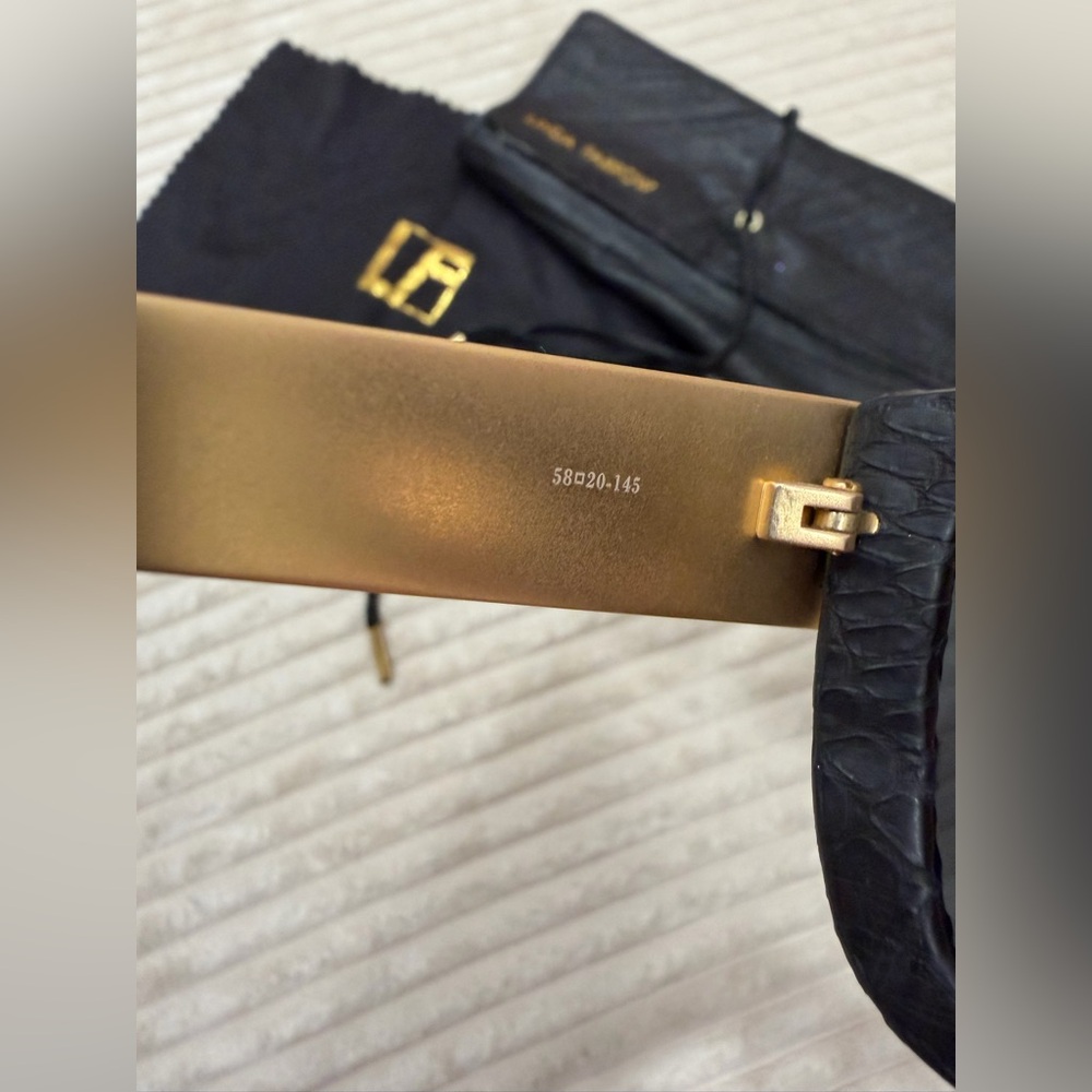 Linda Farrow Python Frame Sunglasses - image 4